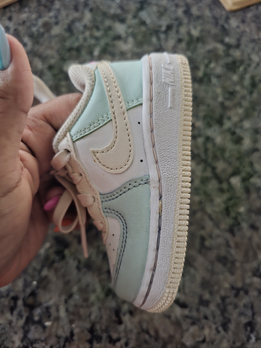 Nike Kids Mint & Cream Casual Sneakers - Unbranded